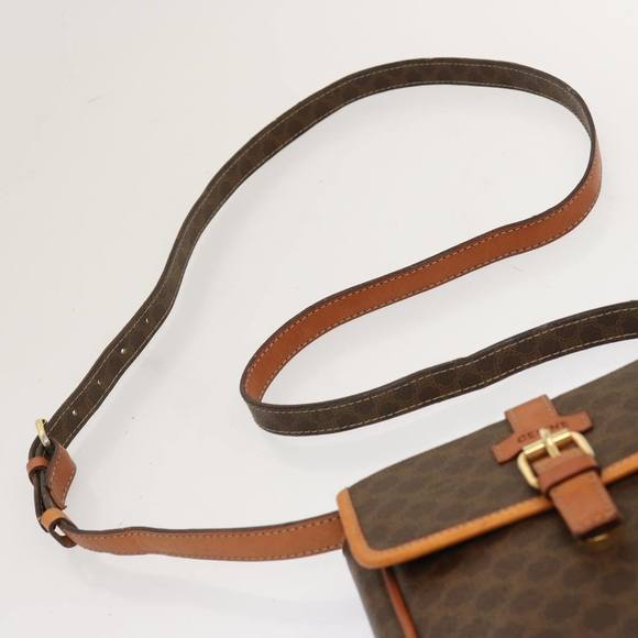 CELINE Macadam Canvas Shoulder Bag PVC Brown Auth ep3998 - Picture 8 of 16